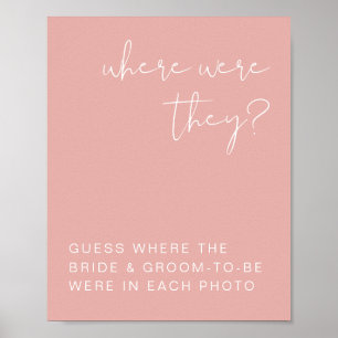 LEAH Vibrant Pastel Pink Where Were They Sign