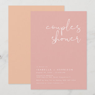 LEAH Vibrant Pastel Pretty Spring Couples Shower Invitation