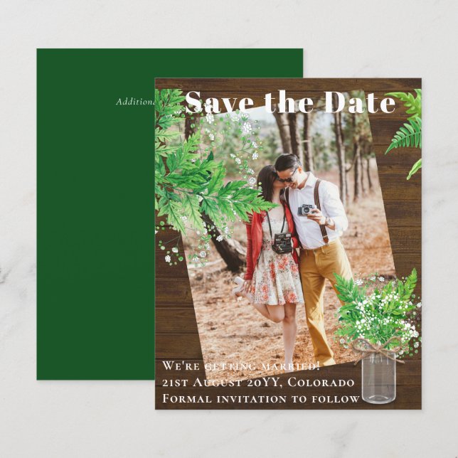 LeahG BUDGET PHOTO Save the Dates Templates (Front/Back)