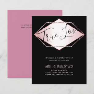 LeahG Budget Rosegold Glitter Grey Wedding