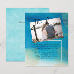 LeahG BUDGET Wedding Ocean Blue Watercolor
