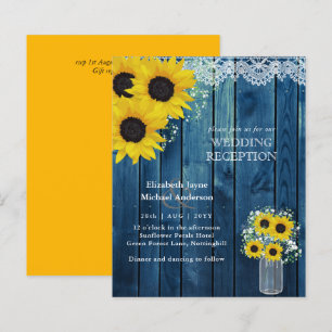 LeahG Budget Wedding RECEPTION Rustic Sunflowers