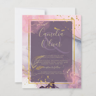 LeahG® Lavender INK Mauve Purple Gold Wedding