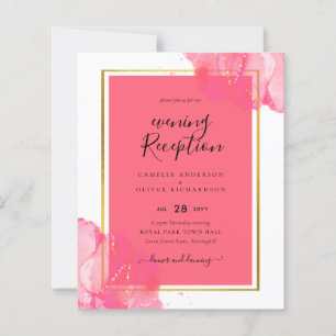 LeahG Salmon PINK GOLD WEDDING Alcohol Ink