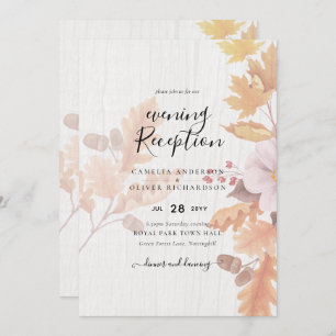 LeahG Terracotta Automne part Mariage Invitation