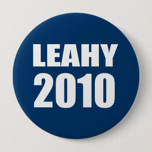 LEAHY 2010 4 INCH ROUND BUTTON