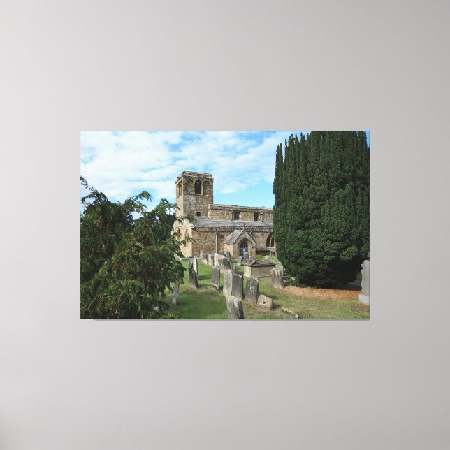 Leake Medieval English Church Canvas Print (Front)