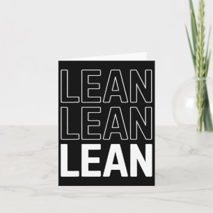 Lean Bodybuilding Workout Motivation Fitness Gym G Card