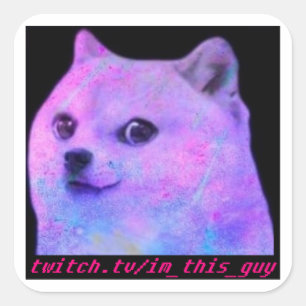 Lean Doge Square Sticker