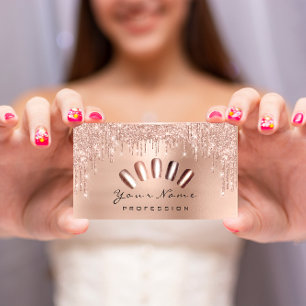 Lean Felt Pink Manicure Drains 10 Business Card