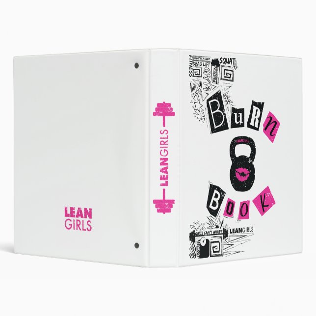 Lean Girls Burn Book Fitness Gym Binder (Background)