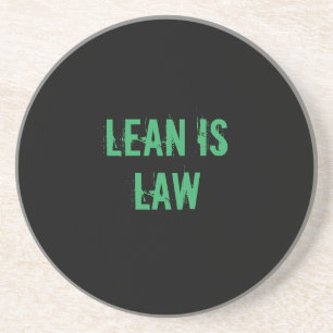 Lean is Law Fitness Personal Trainer Bodybuilding Coaster