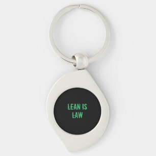 Lean is Law Fitness Personal Trainer Bodybuilding Keychain