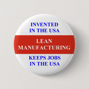 Lean Manufacturing 2 Inch Round Button