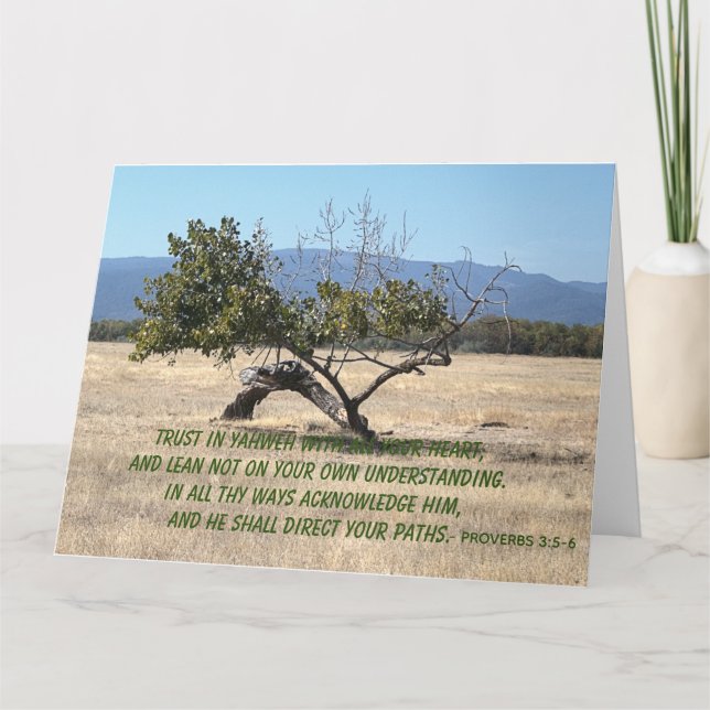 Lean Not on Your Own Understanding Card (Front)