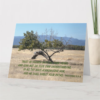 Lean Not on Your Own Understanding Card