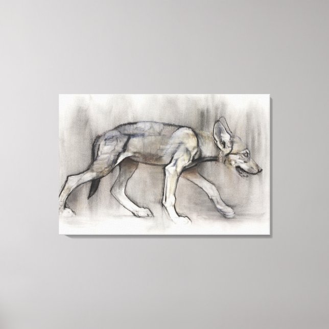 Lean Pup Canvas Print (Front)