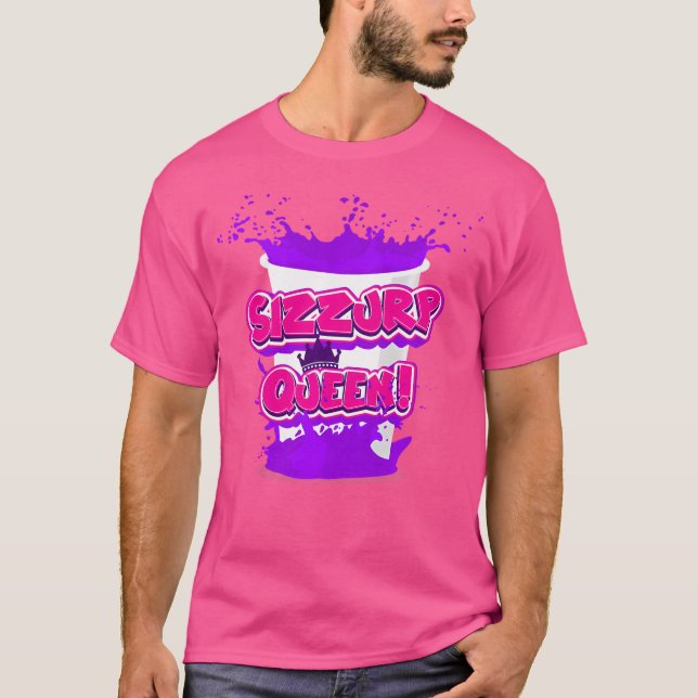 Lean Purple Drank Codeine Syrup Sizzurp Queen Hip  T-Shirt (Front)