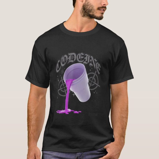 Lean Purple Drank Dirty Double cup Lean Line Pour  T-Shirt (Front)