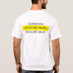 Lean Six Sigma Yellow Belt (back print) T-Shirt