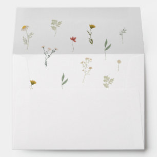 Leander Wildflower Wedding Envelope