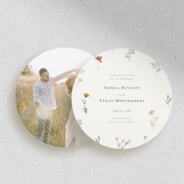 Leander Wildflower Wedding Save The Date (Creator Uploaded)