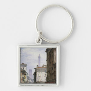 Leaning Tower, Bologna Keychain