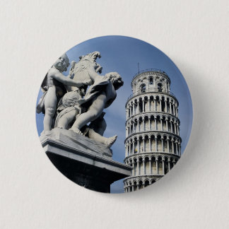 Leaning Tower of Pisa 2 Inch Round Button