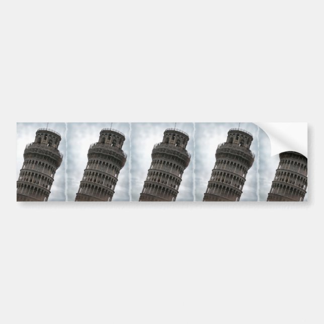 Leaning Tower of Pisa Bumper Sticker (Front)