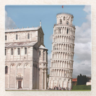 Leaning Tower of Pisa Italy Europe Travel Glass Coaster