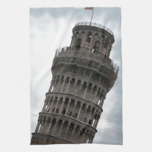 Leaning Tower of Pisa Kitchen Towel