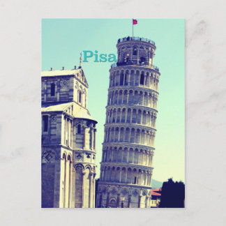 Leaning Tower of Pisa Postcard