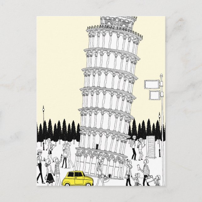 Leaning Tower of Pisa Postcard (Front)