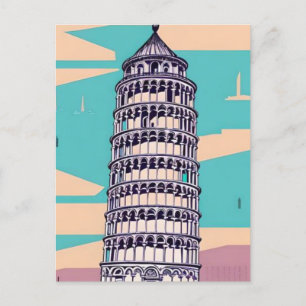 Leaning Tower of Pisa Postcard