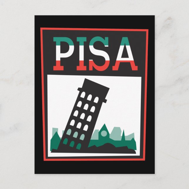Leaning Tower Of Pisa Postcard (Front)