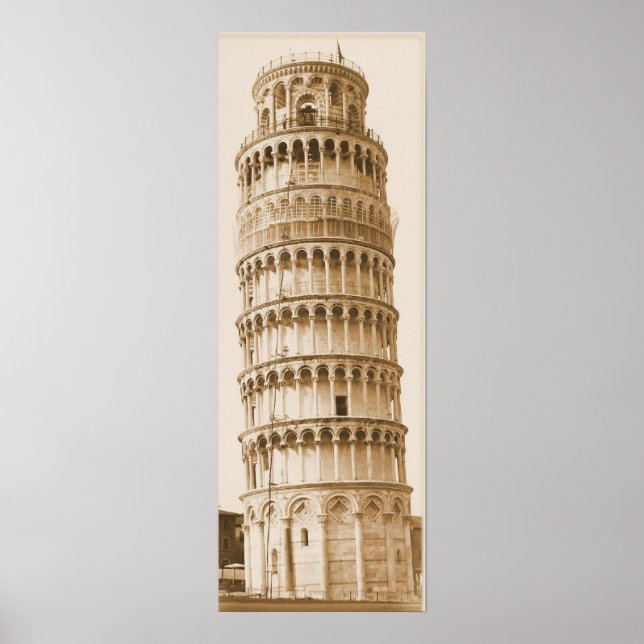 Leaning Tower of Pisa Poster (Front)