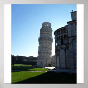 Leaning Tower of Pisa Poster