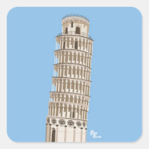 Leaning Tower of Pisa Stickers