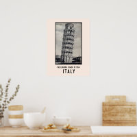 Leaning Tower of Pisa Vintage Italy Postcard