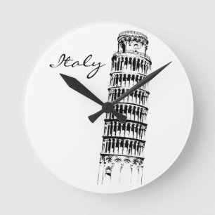 Leaning Tower of Pisa Wall Clock