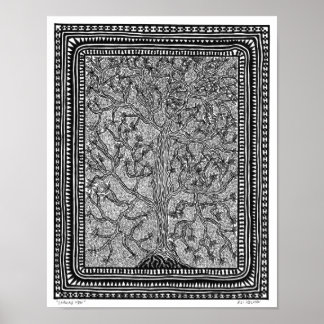 Leaning Tree Poster