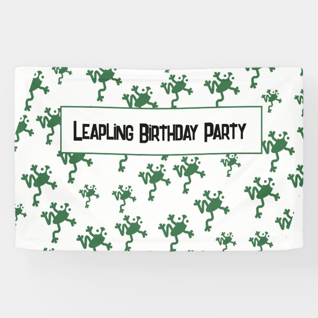 Leap Birthday 29th Febuary Leaper  Banner (Horizontal)