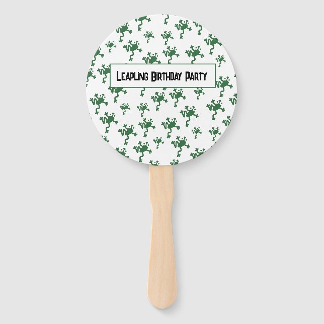 Leap Birthday 29th Febuary Leaper  Hand Fan (Front)