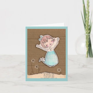 Leap Cardboard Collage - Card