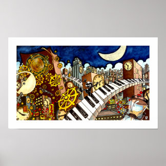 Leap - Clocklands - 18 x 11 Poster