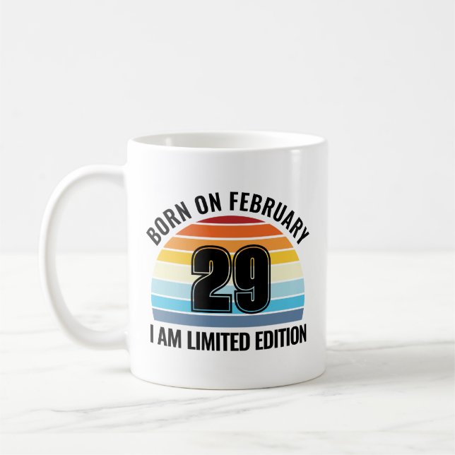 Leap Day Birthday Feb 29 Coffee Mug (Left)