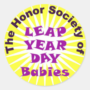 LEAP DAY CLUB CLASSIC ROUND STICKER