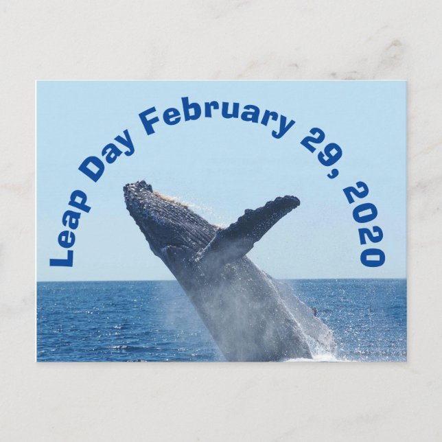 Leap Day February 29, 2020 Postcard (Front)