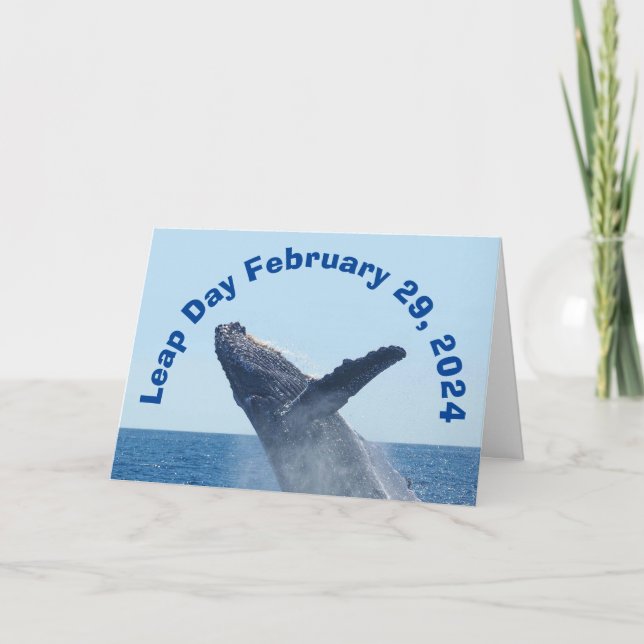Leap Day February 29, 2024 Card (Front)