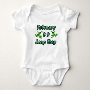 Leap Day February 29 Baby Bodysuit